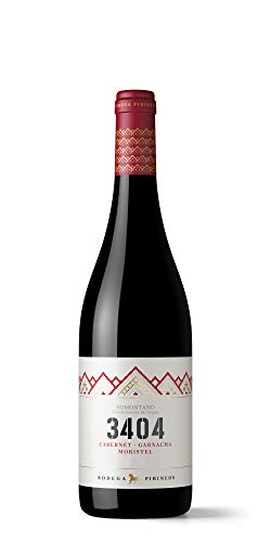 Bodega Pirineos 3404, Vino Tinto con Denominación de Origen - Botella de 75 cl