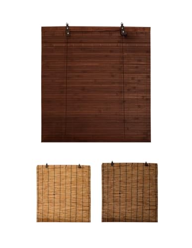 JARDIN202 - Persiana de Bambú Enrollables – Estor Bambú Natural para Interior | 60x140 cm (Teka)
