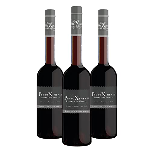 Pedro Ximénez Reserva de Familia - Pack 3 botellas de 50cl - Vino de licor dulce D.O.'Málaga'