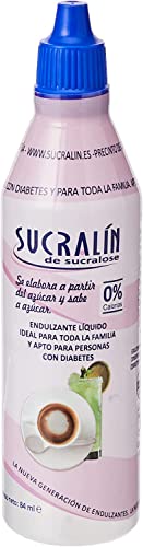 SUCRALIN - Edulcorante Sucralosa Líquido 84 ml | 100% Natural | Para todas las Dietas | 0% calorías | Sabe a azúcar |