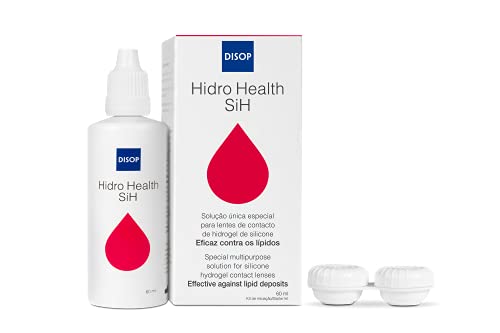 Hidro Health SiH Solución Única Específica para Lentes de Hidrogel de Silicona, Líquido de Lentillas Eficaz Contra los Lípidos, (60 ml)