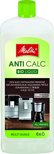 Melitta Descalcificador Bio Multi, Limpiador Express, Automáticas, Cafeteras de Goteo, Líquido Biodegradable, 6 Usos, 250 mililítros, 0.25 litros, Multicolor