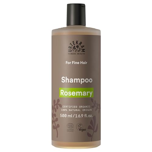 Urtekram Champú ECOCERT Organic Rosemary, cabello fino, 500 ml, el embalaje puede variar
