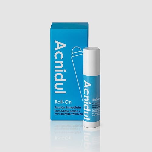 ACNIDUL | Roll-on acción inmediata con ácido glicólico y caléndula | Elimina los granos de tu cara | 14 ml |