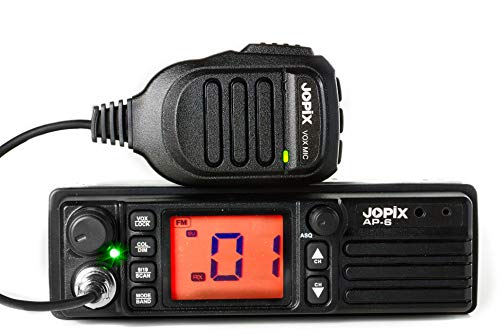 Jopix - Emisora Móvil CB, Jopix Ap-6 | de Multinorma Europea | 40 Canales | Alimentación 12/24 V.C.C. | Banda CB-27 de 26.965 MHz - 27.405 MHz | para Camiones | Bloqueo de Canal (Lock)