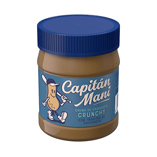 Capitán Maní: Crema de cacahuete crujiente 340 gramos