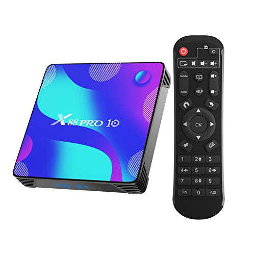 Adikao TV Box Android 11.0, X10 Smart Box 2GB RAM 16GB ROM RK3318 Quad-Core 64bit Cortex-A53 CPU 2.4GHz+5GHz WiFi 4K UHD Bluetooth 4.0 USB 3.0