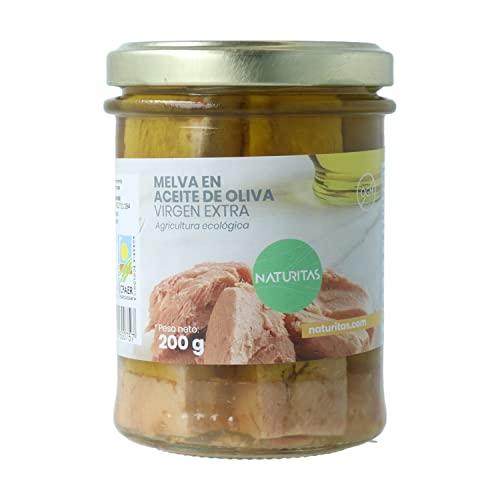 Melva en Aceite de Oliva Virgen Extra Bio 200 Naturitas Essentials | En filetes | En conserva | Sin GMO | Ecológico