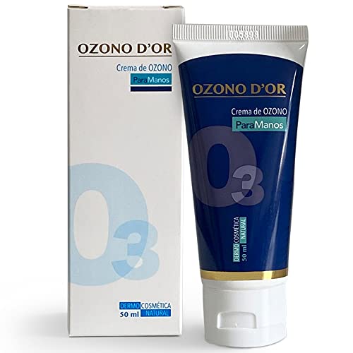 OZONO D'OR - Crema de Manos Reparadora con Ozono 100% Natural y ECO. para Manos Agrietadas y Secas | Crema Manos para los Sabañones por su Contenido en Aceite Ozonizado. | 50 ml