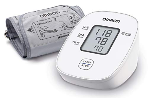 OMRON X2 Basic Tensiómetro de Brazo digital, medición precisa de la presión arterial y el pulso, validado clinicamente, 1 Unidad (Paquete de 1)