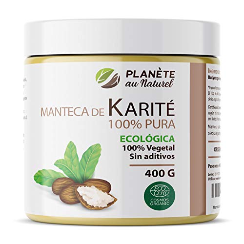 Manteca de Karité Ecológica 400g - 100% Vegetal - Sin aditivos - Sin Refinar