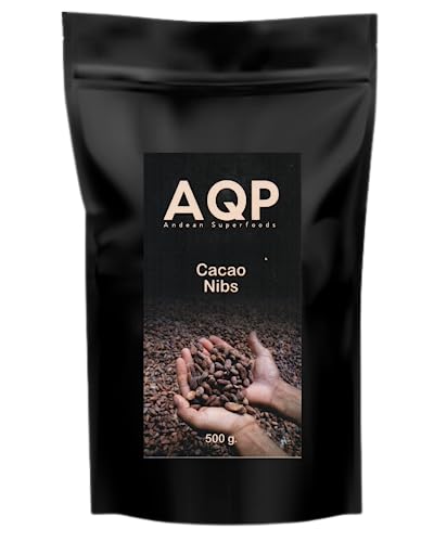 Nibs de Cacao (500g), Esencia Natural del Chocolate - Sin Azúcares Añadidos - Producto Vegano, 100% Natural de la Amazonía Peruana