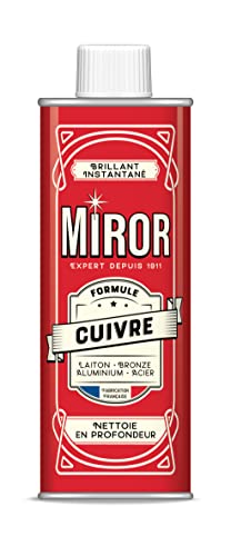 Miror Cobre - Limpiador Metales - Cobre, Latón, Bronce, Aluminio y Acero - Bidón 250 ml