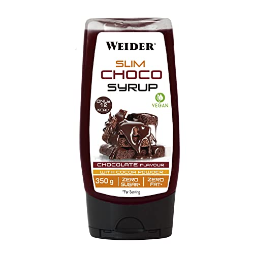 Weider Slim Sirope Vegano, Sabor de Chocolate -350 g