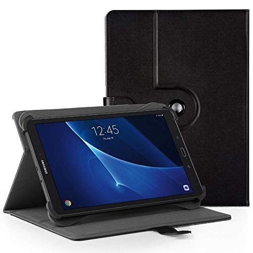 EasyAcc Funda Universal Tablet 10 Pulgadas 360 Grados Rotación para BEISTA LNMBBS MEBERRY TECLAST KXD Broken- jom Huashetrade ZONMAI CHUWI Hi10 X Dragon Touch Max10 Tablet 10 Pulgadas, Negro