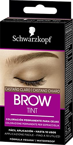 Schwarzkopf Brow Tint - Tinte De Cejas Castaño Claro Tono 5.1 (Pack de 3) – Coloración permanente - Color natural y duradero de hasta 4 semanas