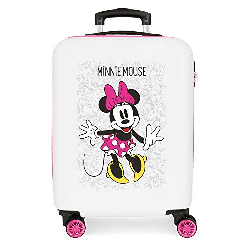 Disney Enjoy The Day maleta infantil Minnie Mouse, Equipaje infantil, Fabricada en ABS,Rosa, 55 cm, 34L, Cierre de combinación lateral, De Joumma Bags