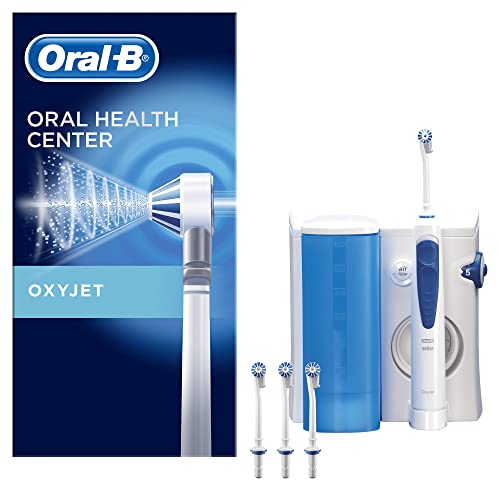 Oral-B Oxyjet Irrigador Dental con Tecnología Microburbujas + 4 Cabezales de Recambio, Limpieza Completa