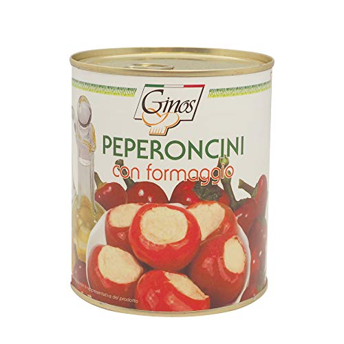 Pimientos rellenos de queso en aceite gourmet PEPERONCINI CON FORMAGGIO: