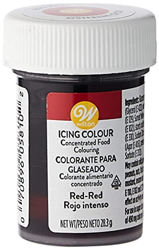 Wilton Colorante Alimenticio para Glaseado en Pasta, 28.3g, Color Rojo Rojo, 04-0-0036