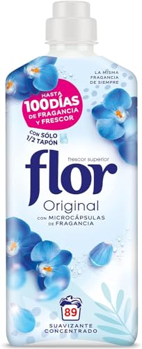 Flor Original, Suavizante Concentrado, para la Ropa, 89 lavados, 1602 mililitro, 1