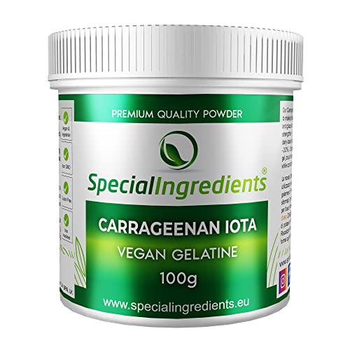 Special Ingredients Carragenina Iota - (etiquetas e instrucciones del español) - Vegano, sin OGM, sin gluten - Contenedor reciclable … (100)