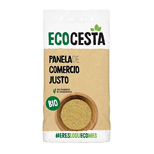 Ecocesta - Panela Ecológica de Comercio Justo - 1,5 kg - Apto para Veganos - Rica en Vitaminas y Minerales - Ayuda a Mejorar tu Rendimiento Físico - Azúcar Integral de Caña Sin Refinar