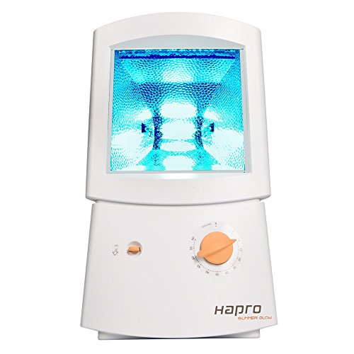 Hapro Glow HB 404 - Bronceador facial (3 m, 75 W, 50 Hz, 220-230 V, 260 mm, 200 mm) Color blanco