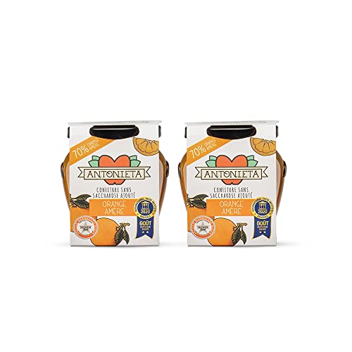 Pack 2 Mermeladas de Naranja Amarga - Premiada Internacionalmente en Inglaterra y Bruselas - Mermelada 100% Fruta - Hecha a Mano en España - Sin Azúcares Añadidos - 2 x 230 G