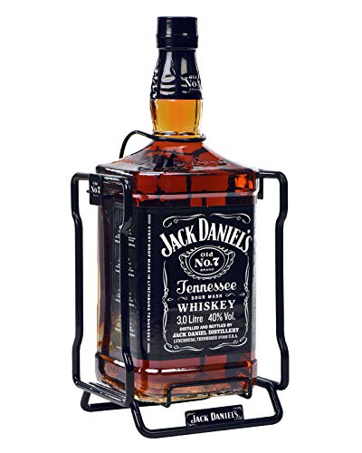 Jack Daniel's Tennessee Whiskey Old No.7, Pack Con Balancín, Whiskey Suave e Intenso al Paladar, 40% Vol. Alcohol, 3Litros