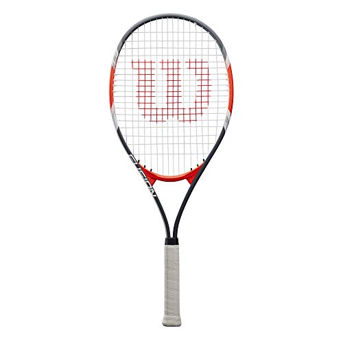 Wilson Raqueta de tenis, Fusion XL, Jugador recreativo y principiante, Negro/rojo, WRT30270U3