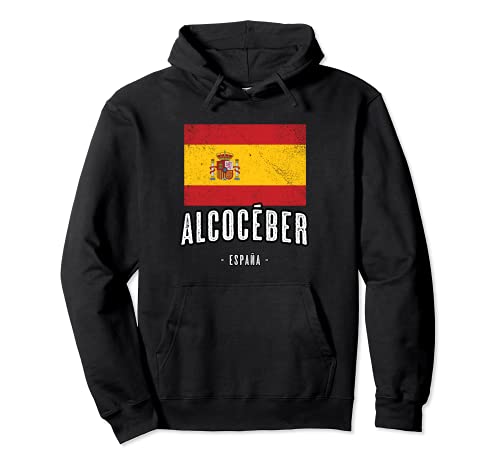 Alcocéber España | Souvenir - Ciudad - Bandera - Sudadera con Capucha