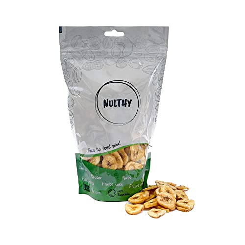 NULTHY - Chips de Banana BIO - Fruta Deshidratada - Cultivo Ecológico - Sin Gluten - Vegano (800G)