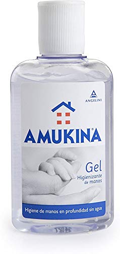 AMUKINA Gel de Manos - Paquete de 12 x 80 ml - Total: 960 ml - Higiene de manos en profundidad sin agua