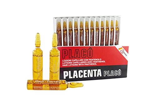 Placenta Placo - Ampollas para tratamiento intensivo antipérdida del cabello 12 x 10 ml.