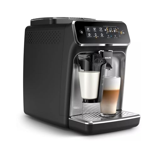 Philips Serie 3200 Cafetera Superautomática - Sistema de Leche LatteGo, 5 Variedades de Café, Pantalla Táctil Intuitiva, Plata (EP3246/70)