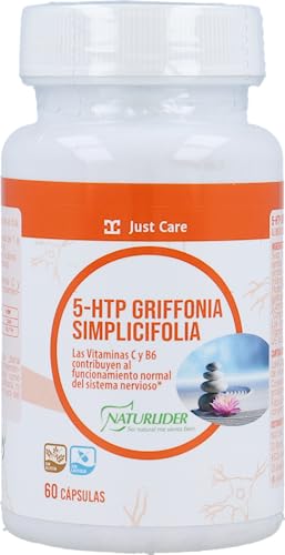 Naturlider - 5-HTP Griffonia, Complemento Alimenticio a Base de Vitamina C y Vitamina B6 - 60 Cápsulas