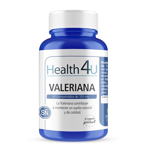 H4U Valeriana 60 comprimidos - Regula la excitación nerviosa y ayuda a dormir mejor