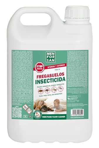 Menforsan Menforsan Total 10, Limpiasuelos Insecticida, Elimina y Protege el Entorno de la Mascota y el Hogar, para Interior y Exterior, 5L