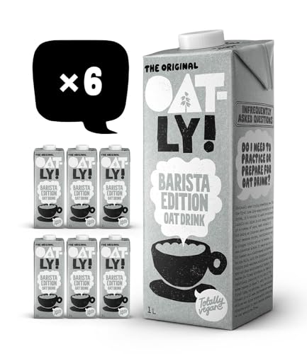 Oatly Bebida de Avena Barista Edition 1 L (Paquete de 6)