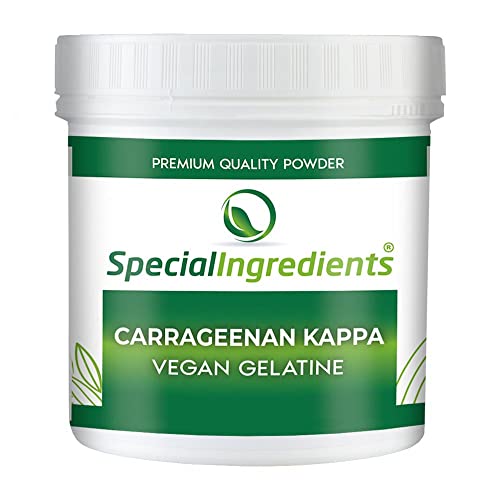 Special Ingredients Carragenina Kappa 500 g - (etiquetas e instrucciones del español) - Vegano, sin OGM, sin gluten - Contenedor reciclable