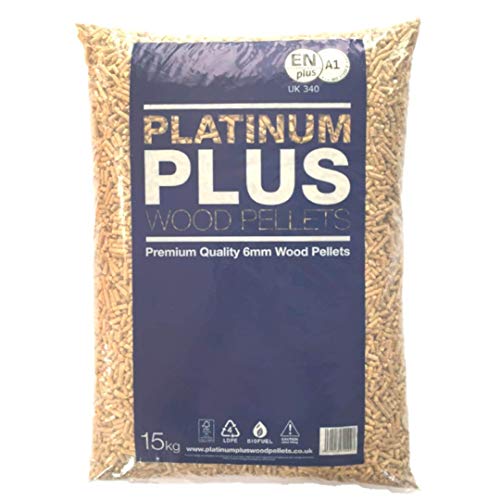 Platinum Plus - Pellets de biomasa EnplusA1 (6 mm, 8 x 15 kg, 120 kg)