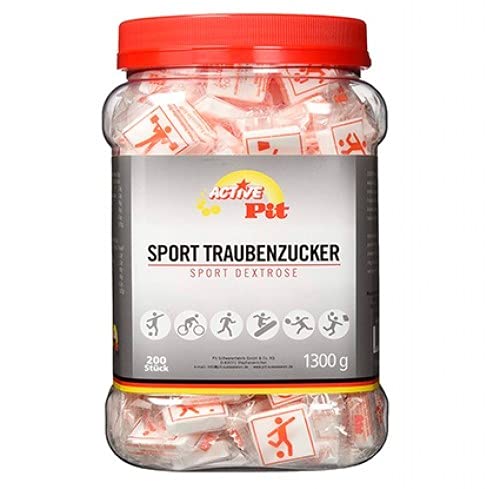 Active Pit Sport - 200 Tabletas de Glucosa sabor Limón - FORMATO AHORRO 1,3Kg