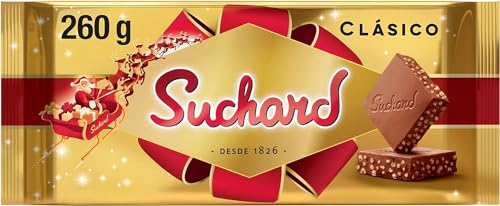 Suchard Tableta de Turrón de Chocolate con Leche con Arroz Inflado 260g