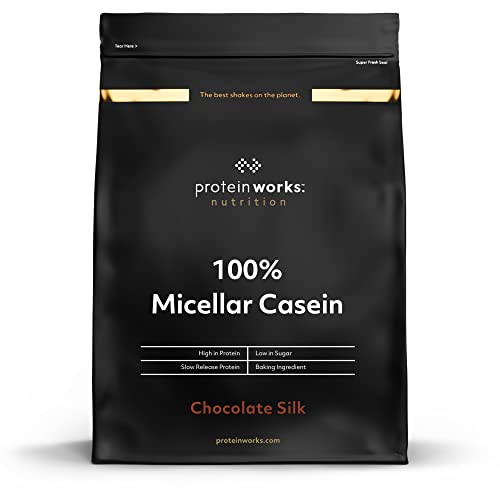 Protein Works| 100% Caseína Micelar | Sabor Chocolate, 500 g | Proteína de liberación lenta para antes de dormir