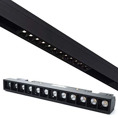 Foco Track magnético barra LED 12 W riel 48 V luz interior escaparate tienda