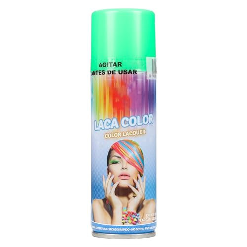 H HANSEL HOME Spray Pelo Color Temporal - Fácil de Lavar, Brillo Deslumbrante para Todo Tipo de Cabello, Verde, 125ml x 1 unidad