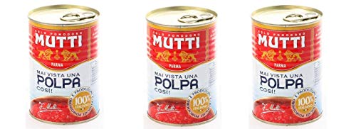 3x Mutti Polpa di Pomodoro Tomato Sauce Pulp 400g 100% Italian!