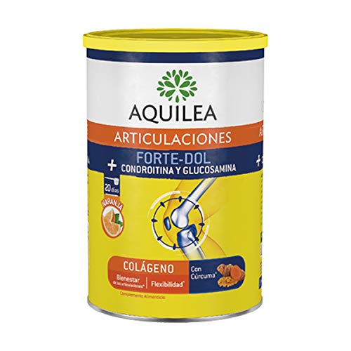 AQUILEA Articulaciones Forte-Dol+Condroitina y Glucosamina, Complemento Alimenticio Polvo para Movilidad y Flexibilidad Articular; Sabor naranja 280g