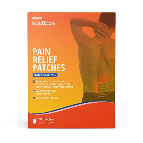 Amazon Basic Care Parches para aliviar el dolor (1 paquete x 10 parches)